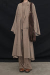 Mutedance 24 Autumn and Winter Single Button Long Coat MD-MD24FW46-CELADON